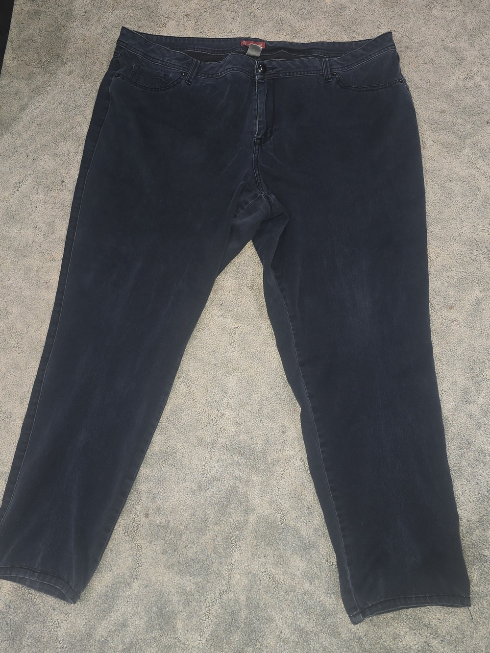 Dress Barn W 24 Black Jean Straight-Leg Pants